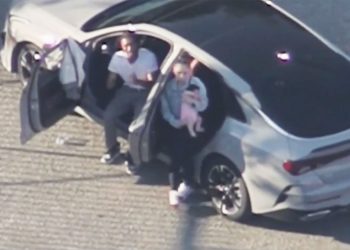 Car chase suspect leads police on pursuit with his 2-month-old baby in the car
