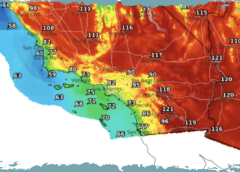Record-Breaking Heat Soars in California Cities as Indicated by Map