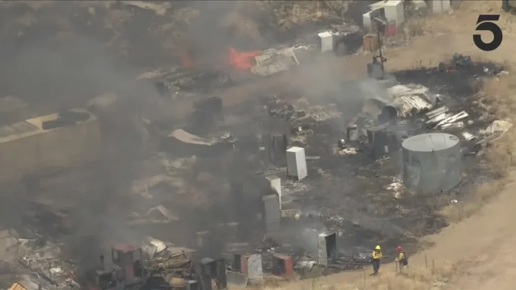 Three Trailers Lost in Devastating Castaic Fire