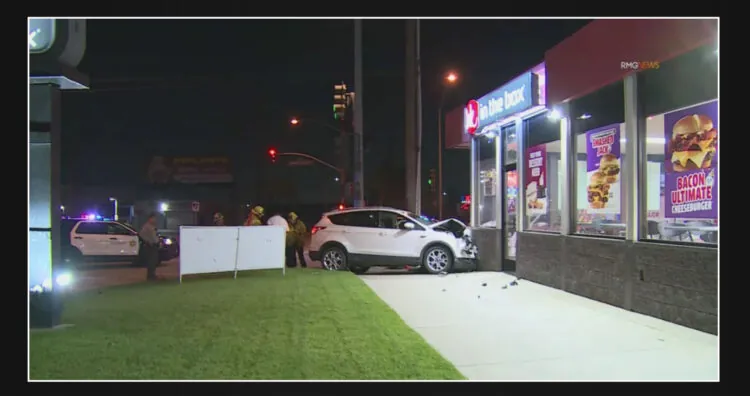 Driver in Southern California crashes into Jack in the Box restaurant